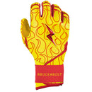Bruce Bolt Harrison Bader Signature Series Short Long Cuff Batting Glove - Bader Flames