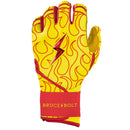 Bruce Bolt Harrison Bader Signature Series Short Long Cuff Batting Glove - Bader Flames