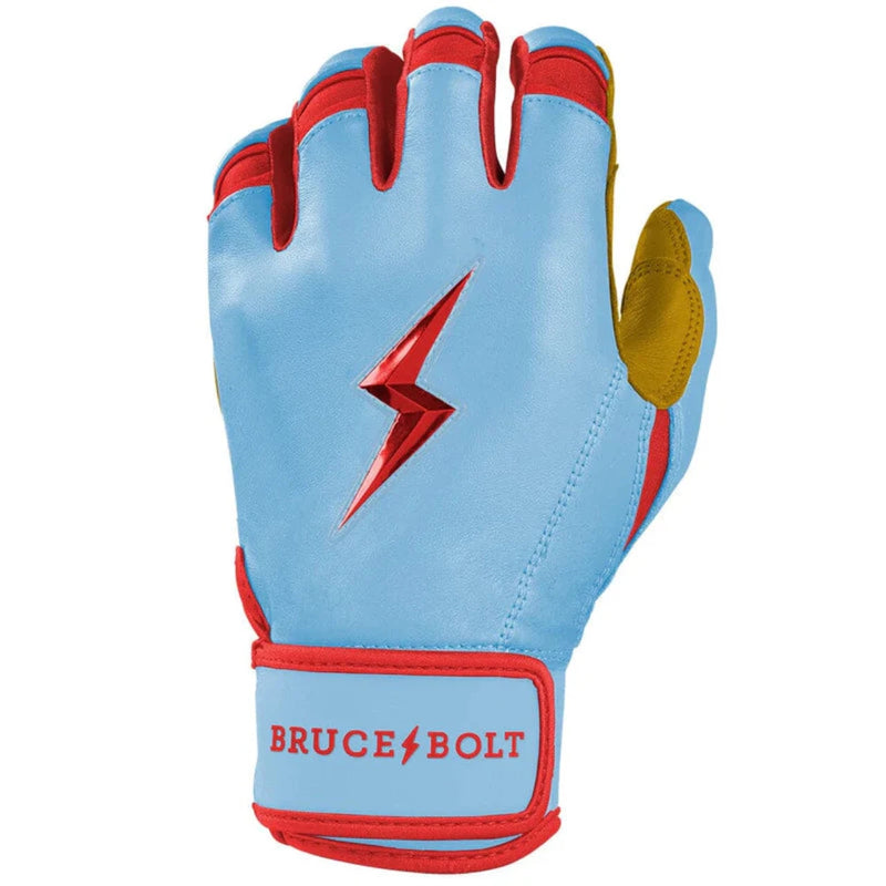 Bruce Bolt Harrison Bader Signature Series Short Cuff Batting Glove - BADER BABY BLUE