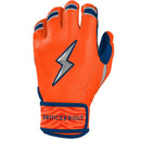 Bruce Bolt Max Clark Series Short Cuff Batting Glove - Clark Navy/Orange