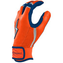 Bruce Bolt Max Clark Series Short Cuff Batting Glove - Clark Navy/Orange