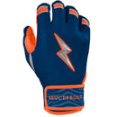 Bruce Bolt Max Clark Series Short Cuff Batting Glove - Clark Navy/Orange