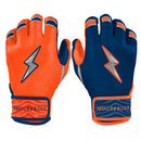 Bruce Bolt Max Clark Series Short Cuff Batting Glove - Clark Navy/Orange