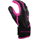 Bruce Bolt Creator Series Long Cuff Batting Glove - Hot Pink