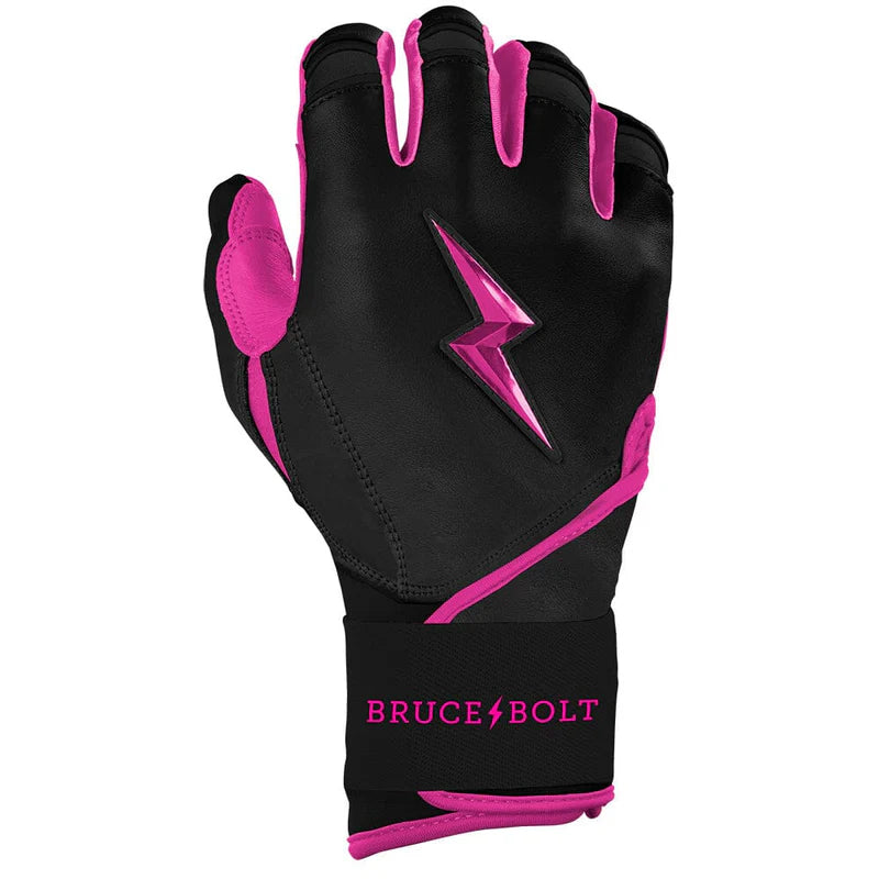 Bruce Bolt Creator Series Long Cuff Batting Glove - Hot Pink