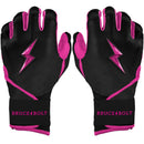 Bruce Bolt Creator Series Long Cuff Batting Glove - Hot Pink