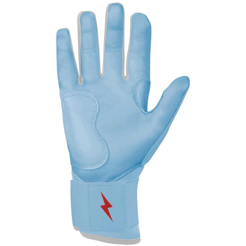 Bruce Bolt Signature Series Long Cuff Batting Glove - HAPP BABY BLUE - Long Cuff