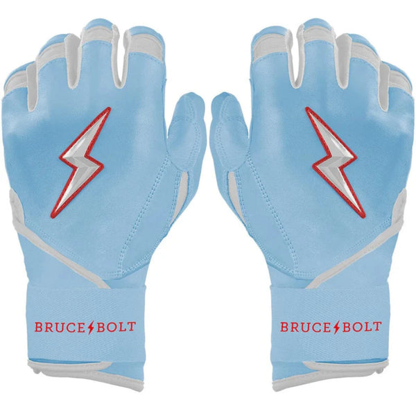 Bruce Bolt Signature Series Long Cuff Batting Glove - HAPP BABY BLUE - Long Cuff