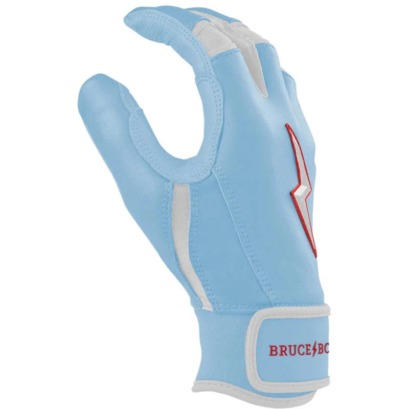 Bruce Bolt Signature Series Short Cuff Batting Glove - HAPP BABY BLUE