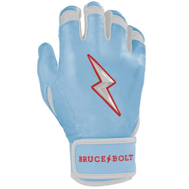 Bruce Bolt Signature Series Short Cuff Batting Glove - HAPP BABY BLUE