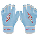 Bruce Bolt Signature Series Short Cuff Batting Glove - HAPP BABY BLUE
