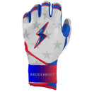 Bruce Bolt Creator Series Brandon Nimmo Long Cuff Batting Glove - Nimmo-Stars and Stripes