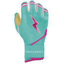 Bruce Bolt Tatis Jr. Signature Series Short Long Cuff Batting Glove - Tatis - Mint/Pink