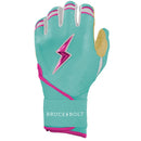Bruce Bolt Tatis Jr. Signature Series Short Long Cuff Batting Glove - Tatis - Mint/Pink