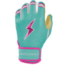 Bruce Bolt Tatis Jr Series Short Cuff Batting Glove - Tatis Mint/Pink