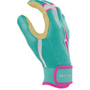 Bruce Bolt Tatis Jr Series Short Cuff Batting Glove - Tatis Mint/Pink