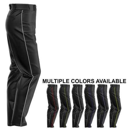 SIS Pro-Line Softball/Baseball Game Pants (Black with Colored Piping)