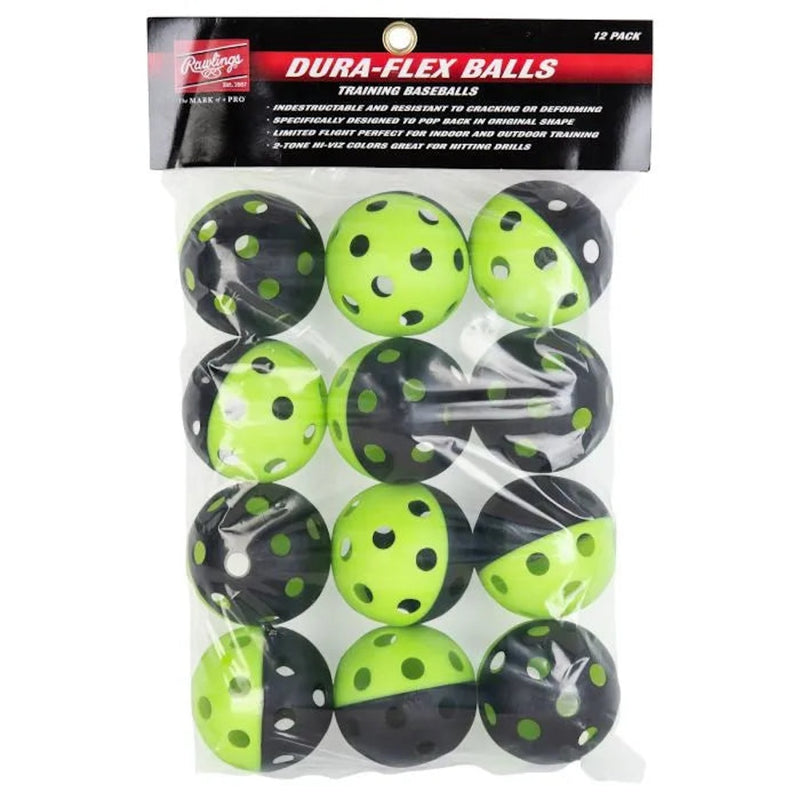 Rawlings 9" Duraflex Baseball/Softball Training Balls 12 Pack - DURAFLEX12