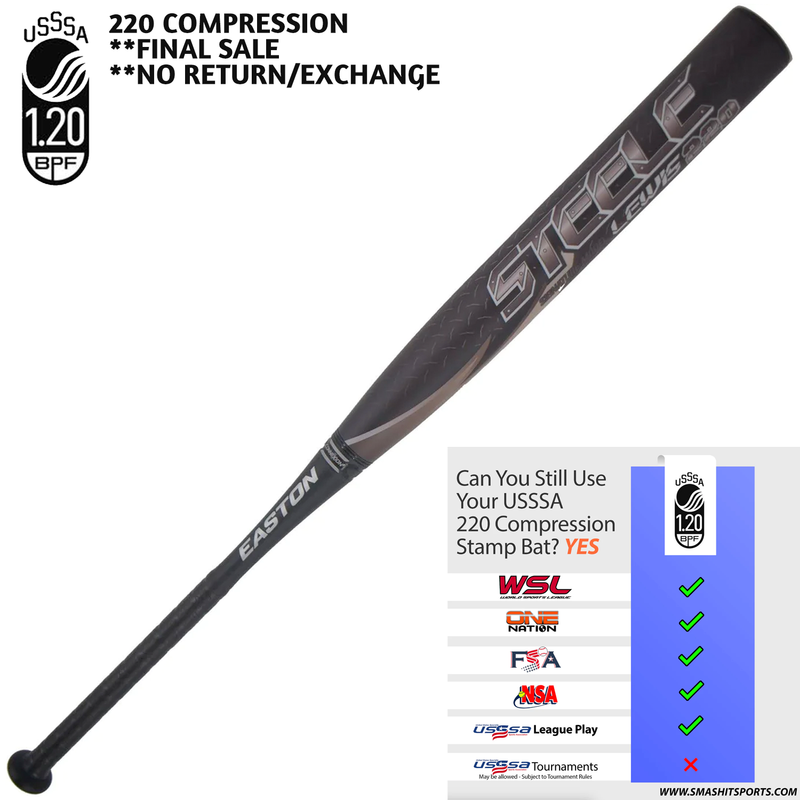 2021 Easton Steele Lewis 220 Signature 12.75" Loaded USSSA Slowpitch Softball Bat SP21SLL