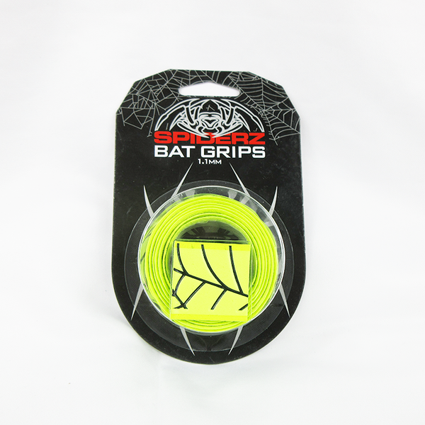 Spiderz Bat Grips 1.1mm (Fluorescent Yellow/Black)