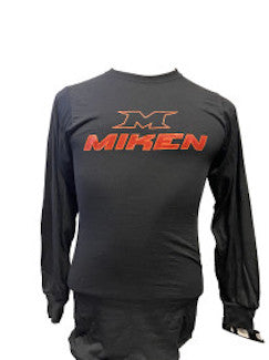 Miken "M MIKEN" Long Sleeve Black Performance Shirt