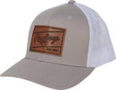 Rawlings Grey Leather Patch Snapback Hat - RWHLP-GY