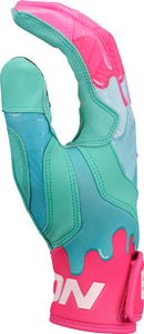 Easton Walk off Ethos Mint/Pink "DRIP" Batting Gloves Adult/Youth - WO25BG-DRIPP-MTPK