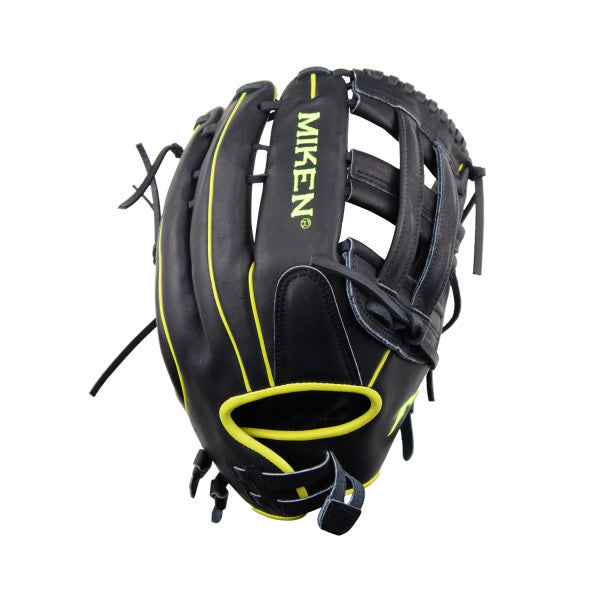 Miken Pro Limited Edition 13" Softball Glove - Black/Optic Yellow