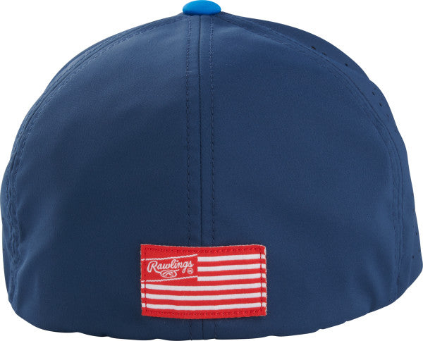 Rawlings Red Patch Flex Fit Baseball Hat - RSGVH-W/N